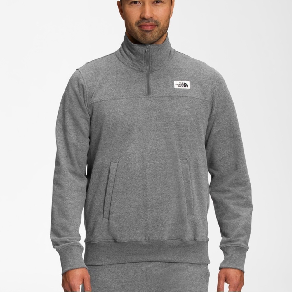 The North face heritage patch quarter zip sweatshirt